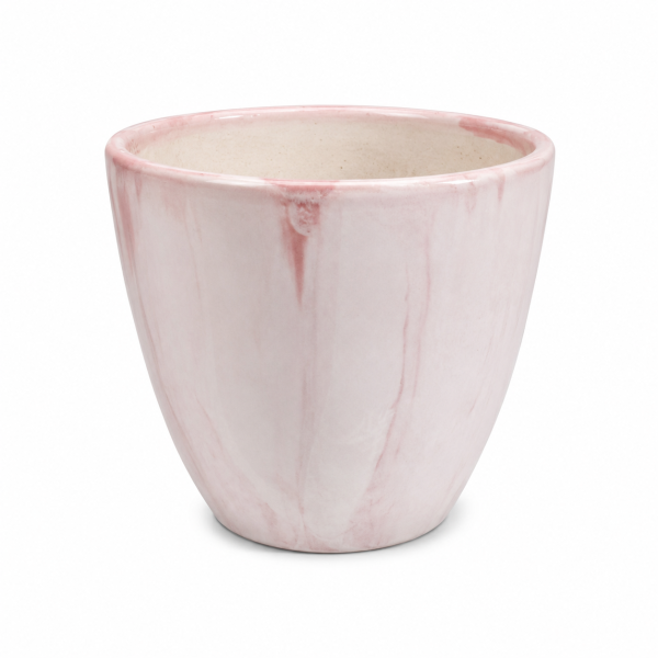 Blush Pink Marble Ceramic Planter