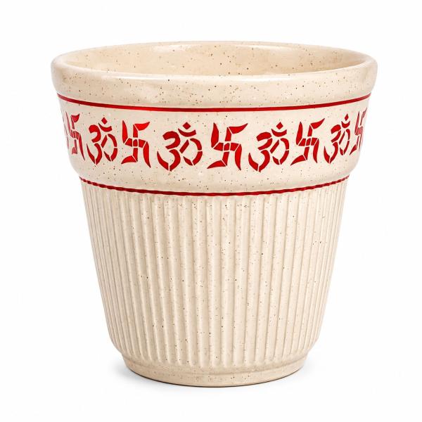 Ceramic Om Flower Pot